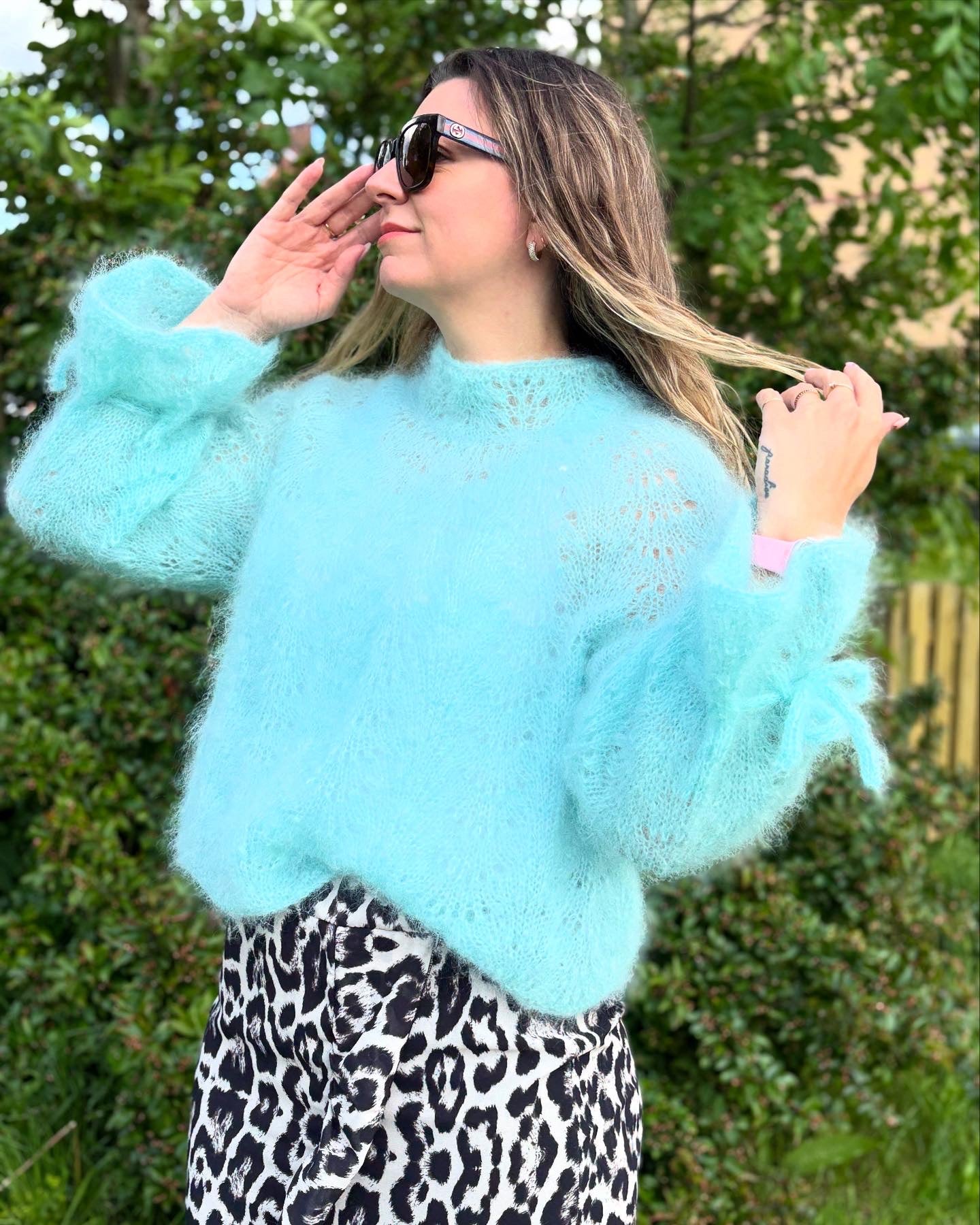 GARNPAKKE spanish waves sweater MINT