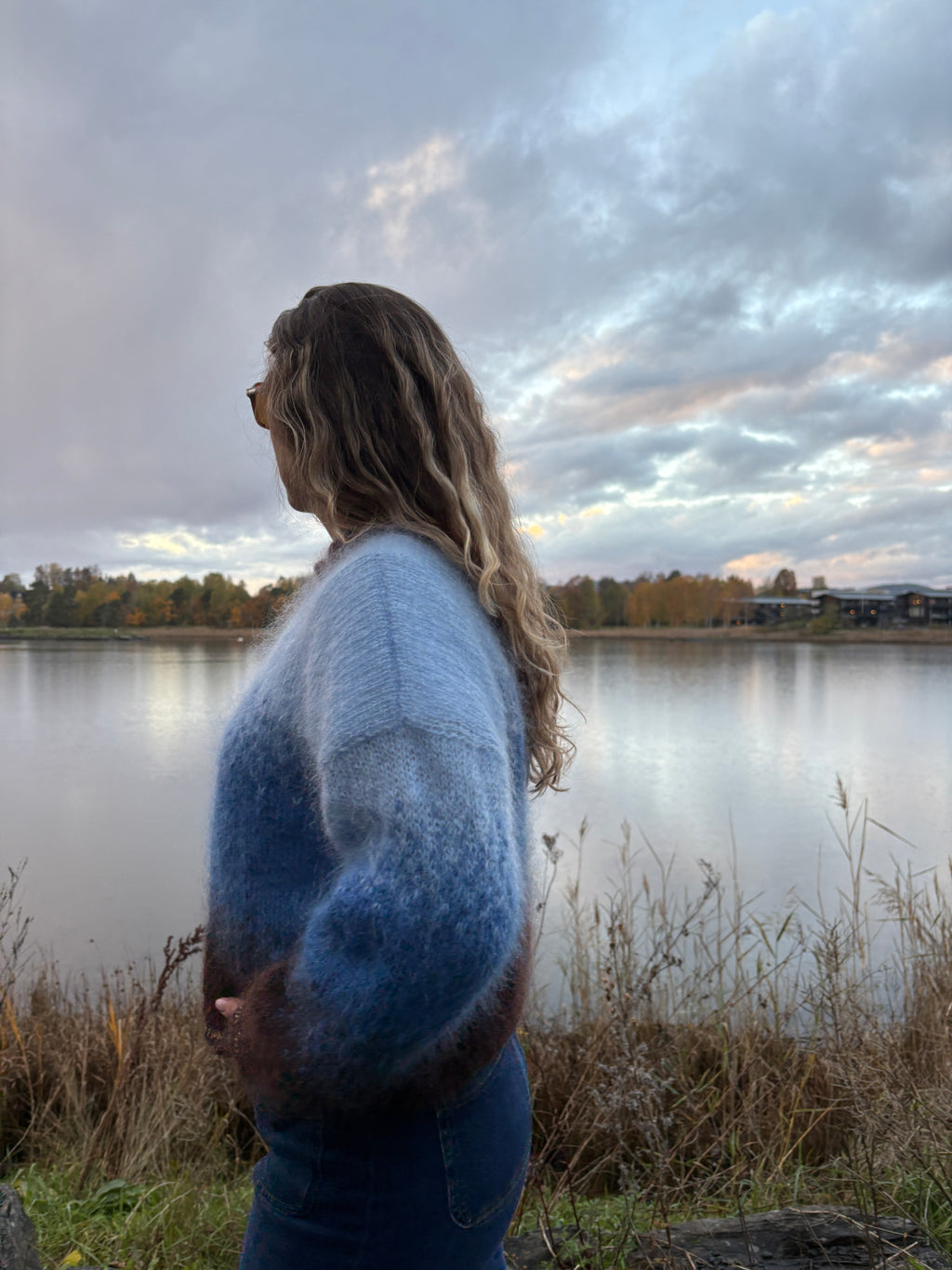 GARNPAKKE sorbet sunrise sweater mocha blues