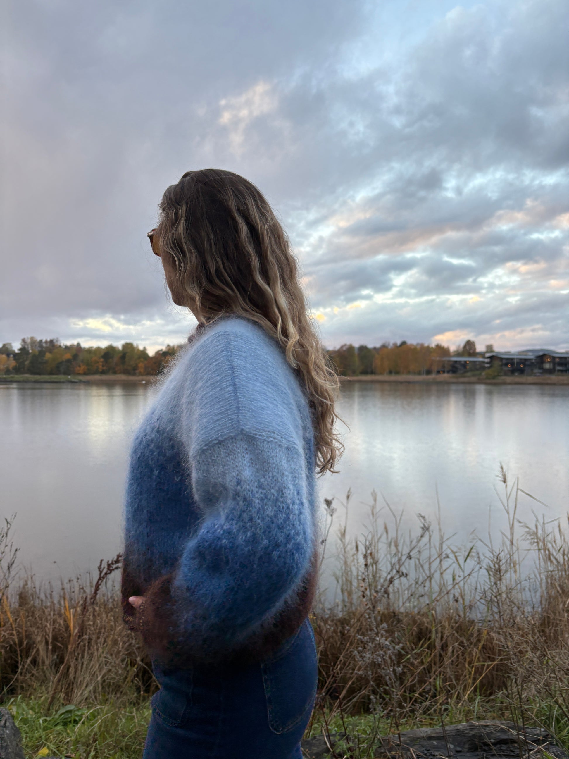 GARNPAKKE sorbet sunrise sweater mocha blues