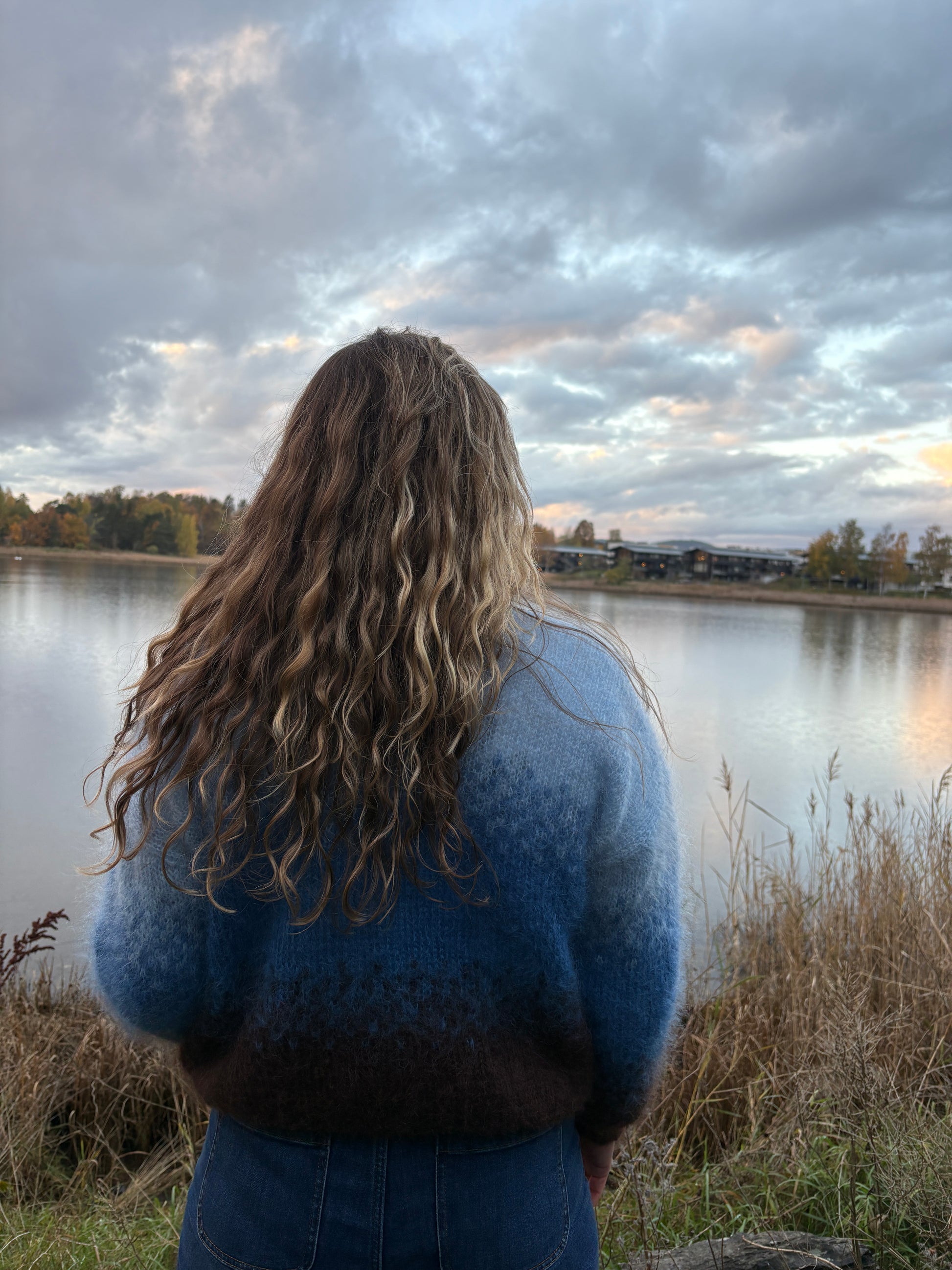 GARNPAKKE sorbet sunrise sweater mocha blues