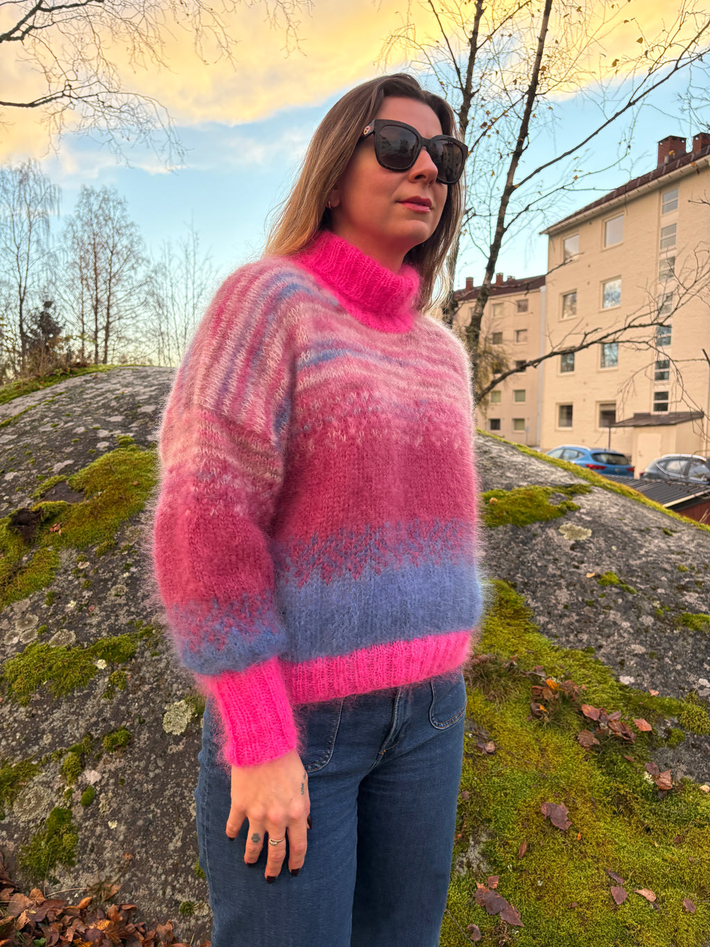 GARNPAKKE winter sorbet sweater winterberries