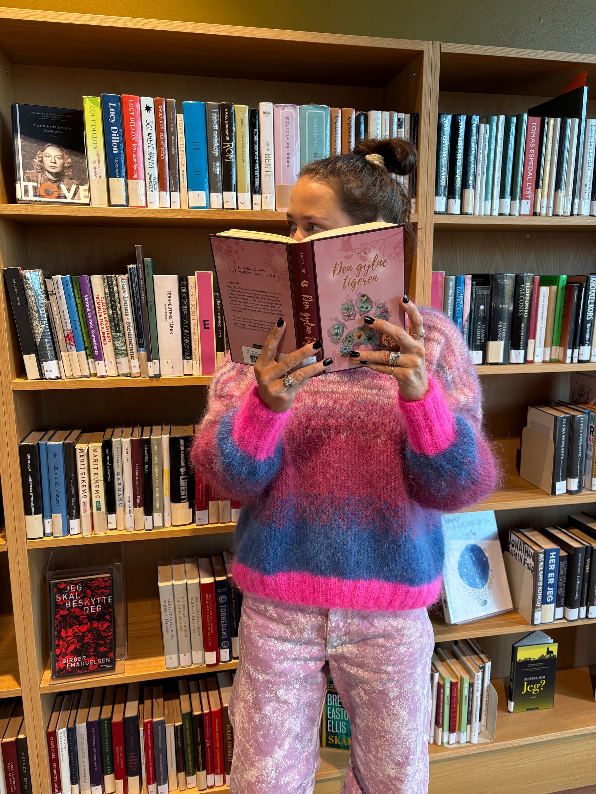 GARNPAKKE winter sorbet sweater winterberries jeans blå