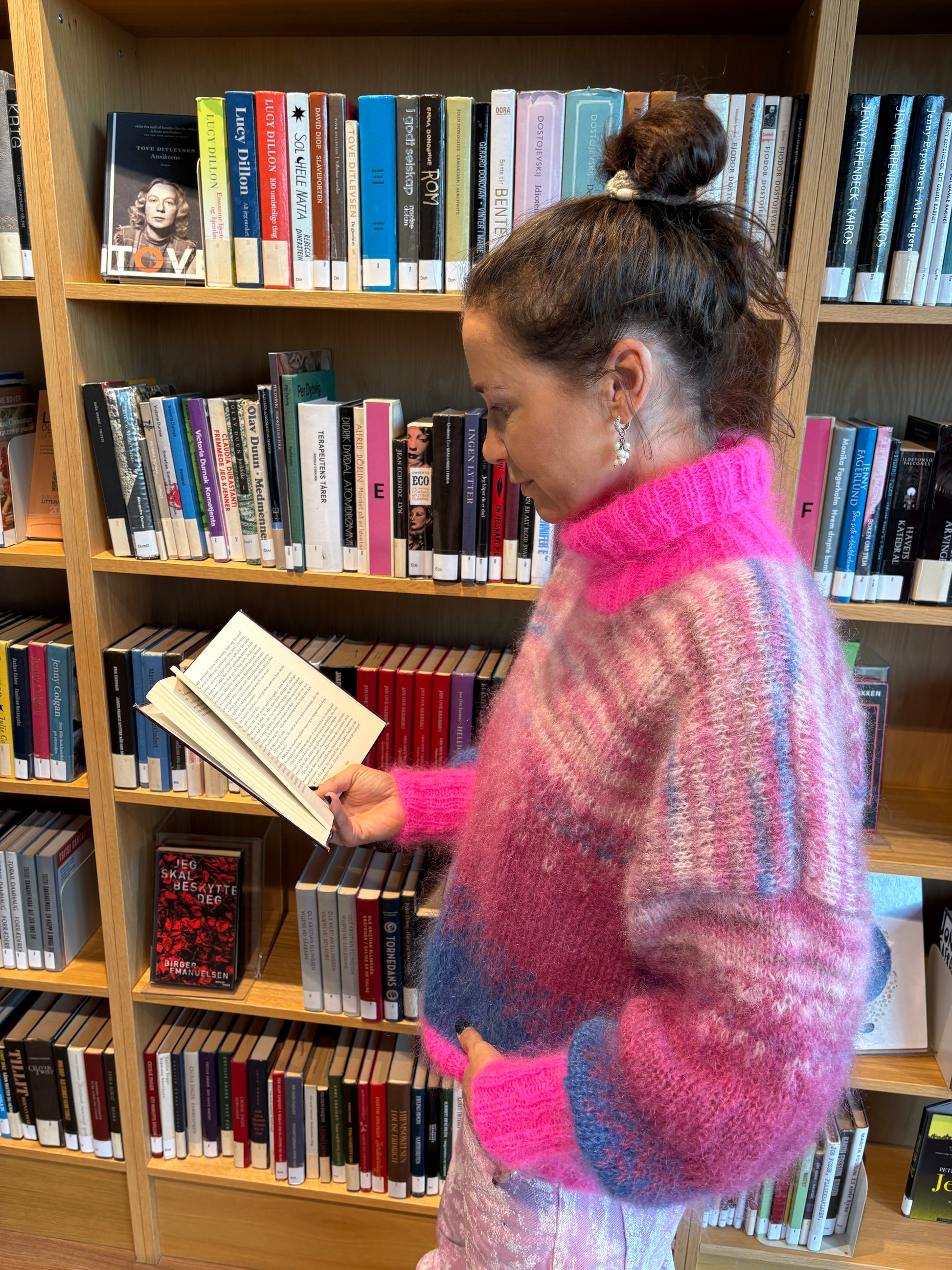 GARNPAKKE winter sorbet sweater winterberries jeans blå