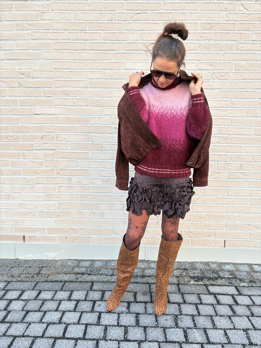 GARNPAKKE sorbet sunrise sweater pink wine