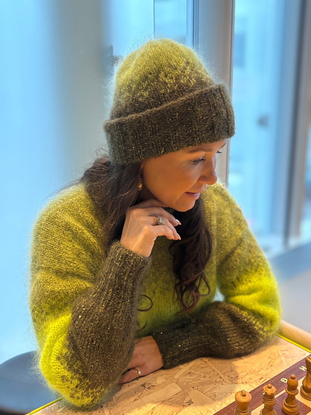 GARNPAKKE sorbet sunrise beanie forest glow