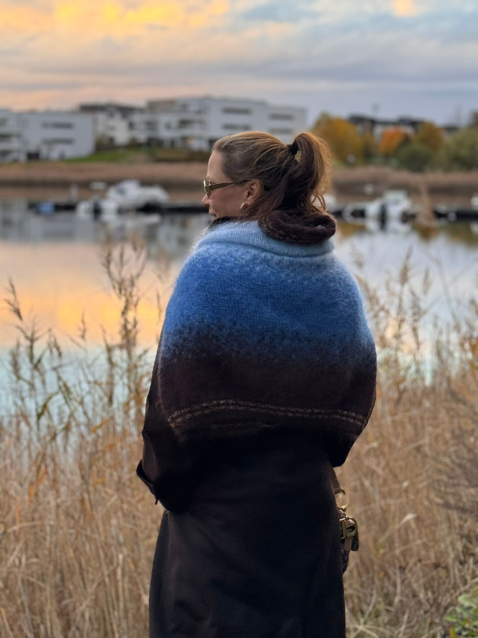 GARNPAKKE sorbet sunrise sweater mocha blues