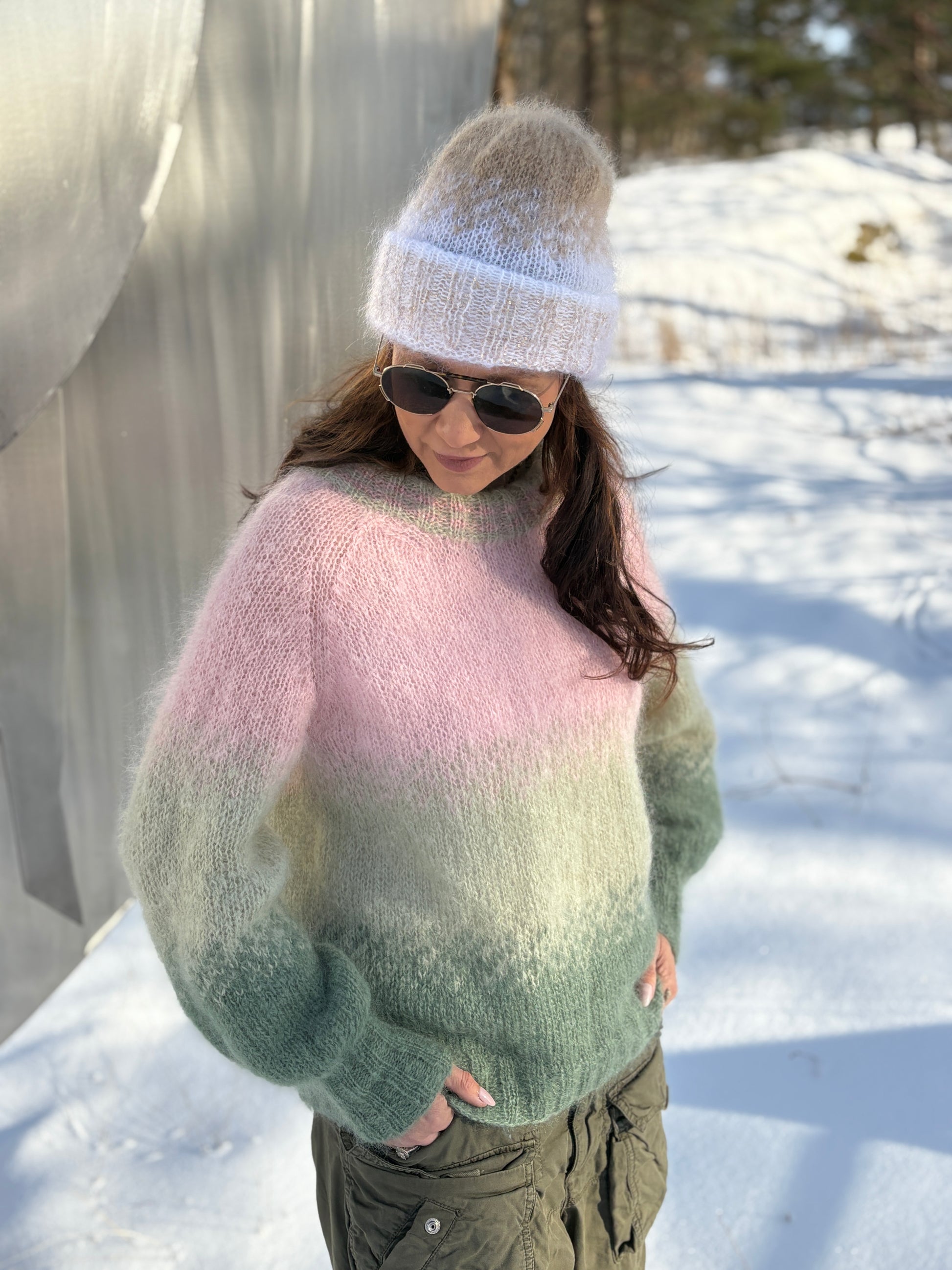 GARNPAKKE sorbet sunrise raglan rose skies