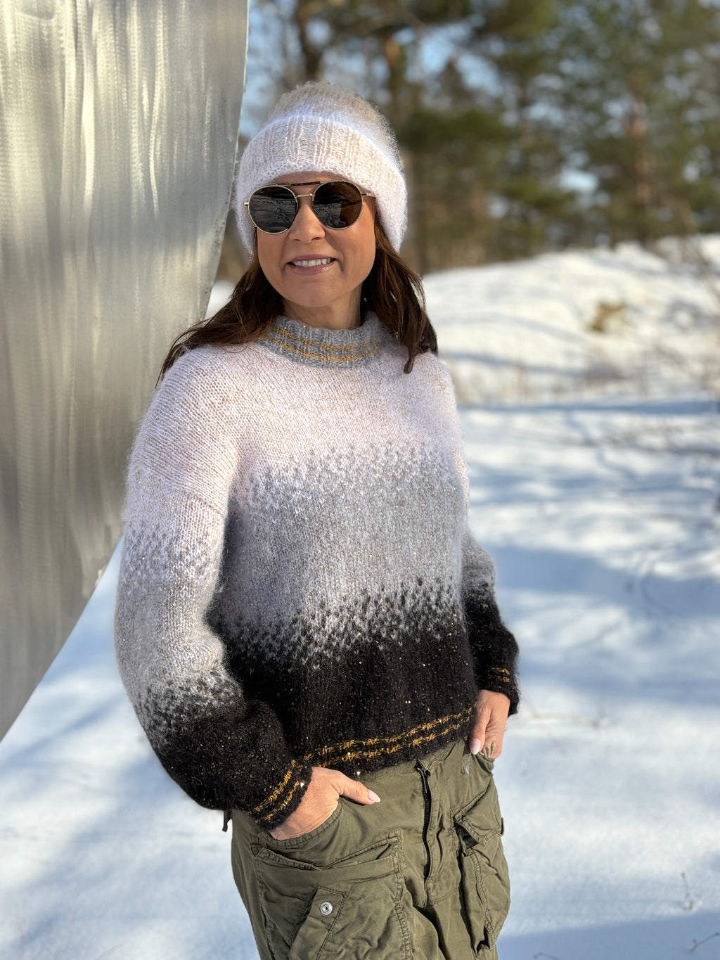 GARNPAKKE sorbet sunrise sweater disco haze