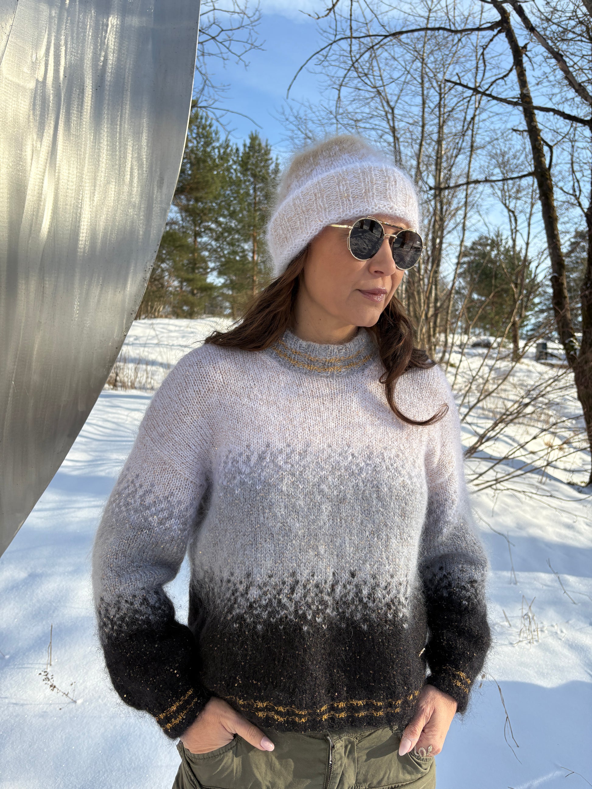 GARNPAKKE sorbet sunrise sweater disco haze