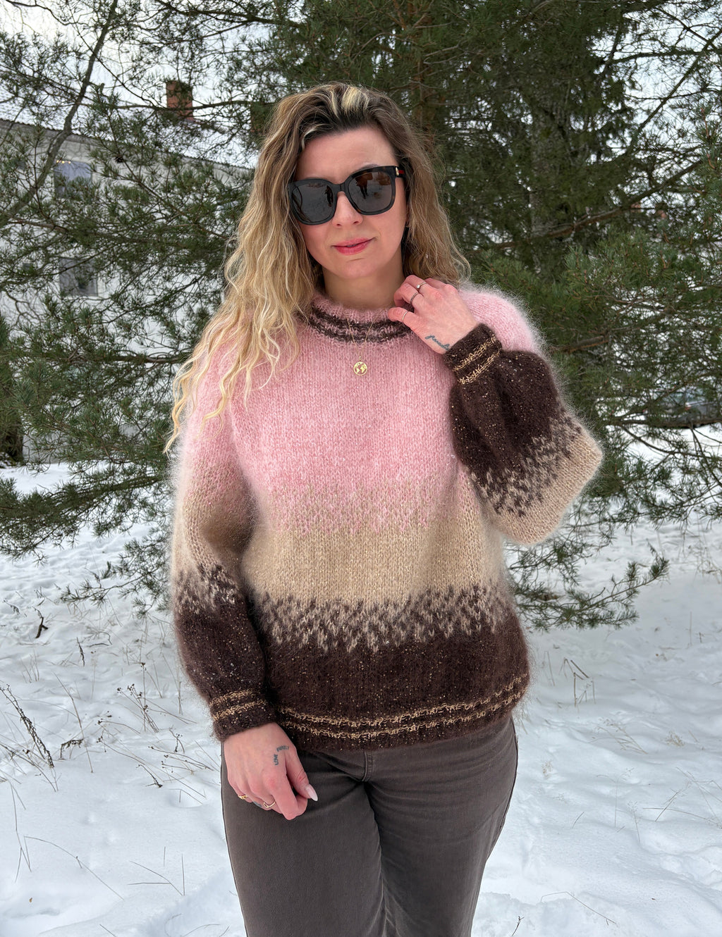 GARNPAKKE sorbet sunrise raglan strawberry latte