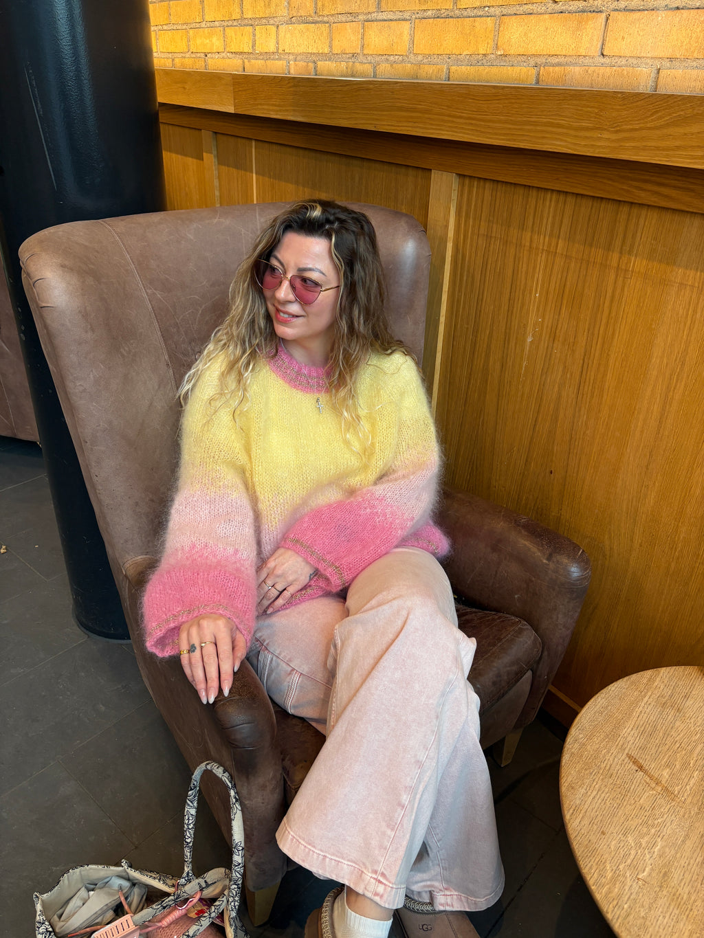 GARNPAKKE spring sorbet sweater pineapple pink