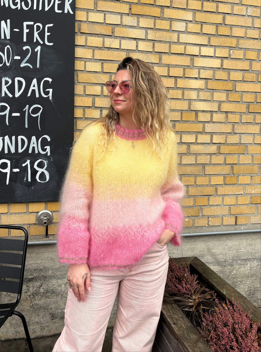 GARNPAKKE spring sorbet sweater pineapple pink