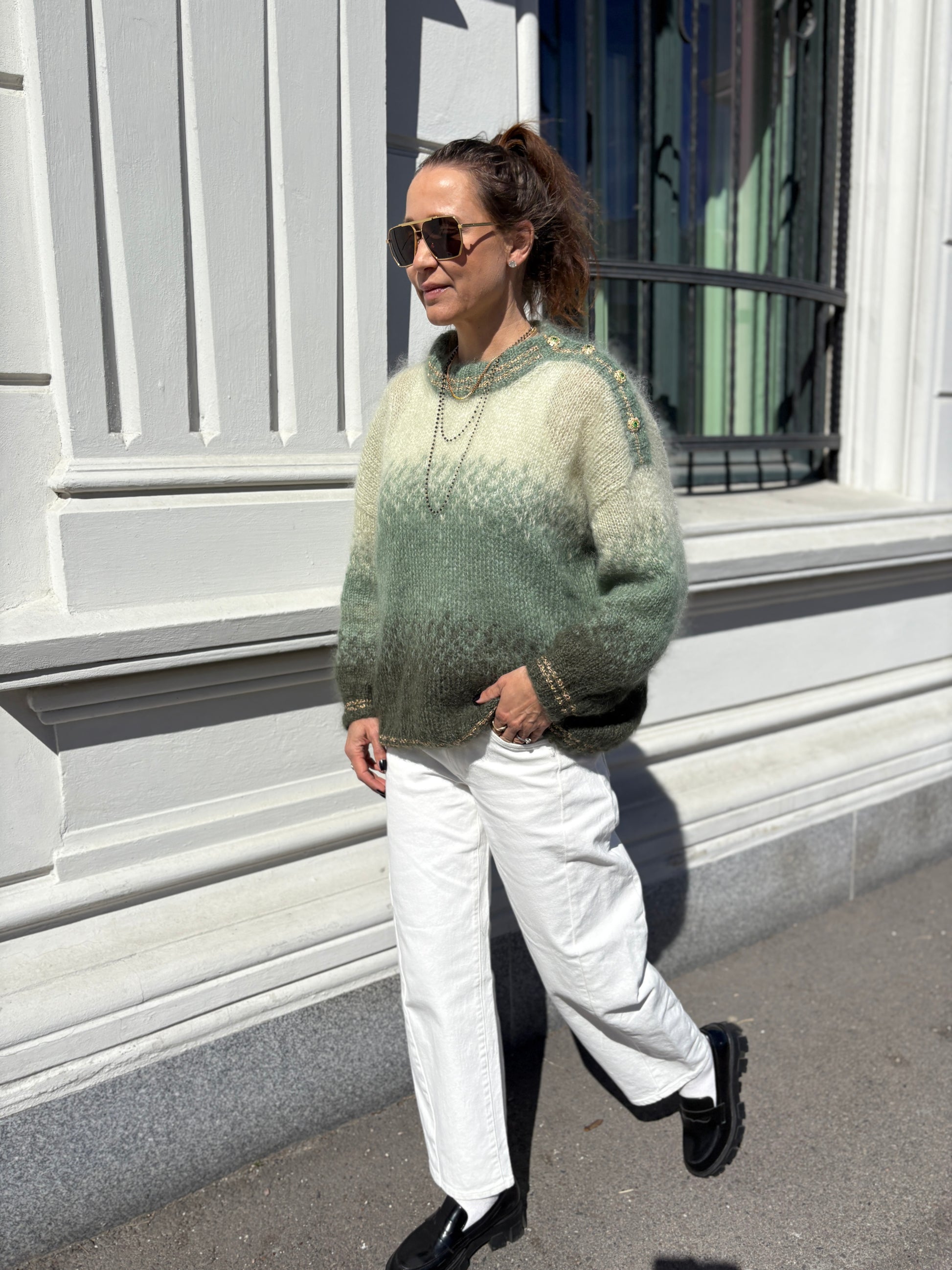 GARNPAKKE sorbet sunrise sweater mint mojito