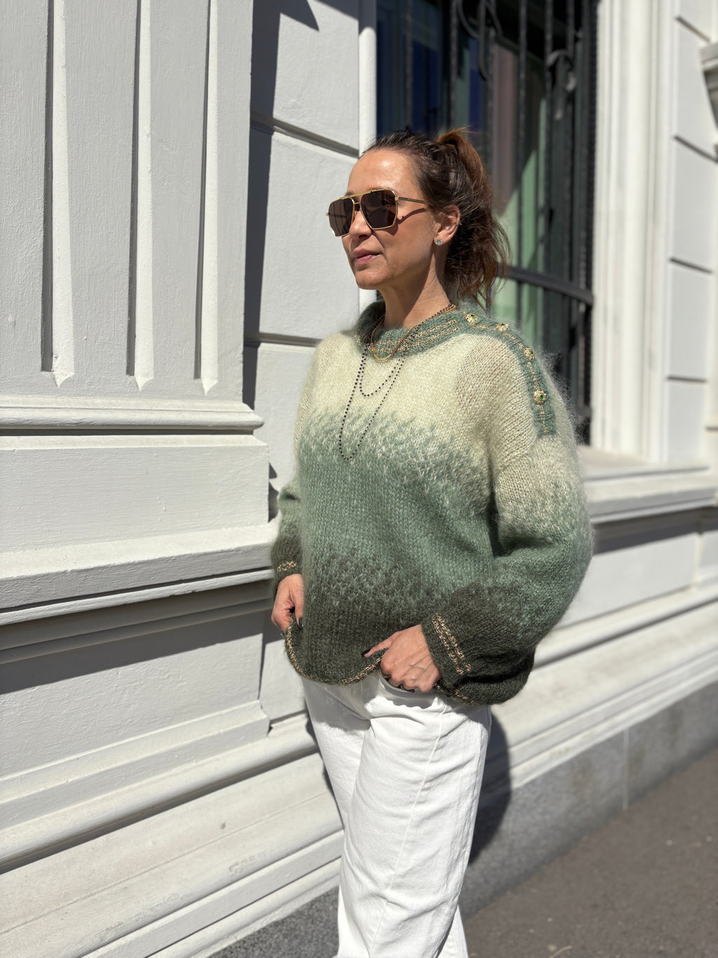 GARNPAKKE sorbet sunrise sweater mint mojito