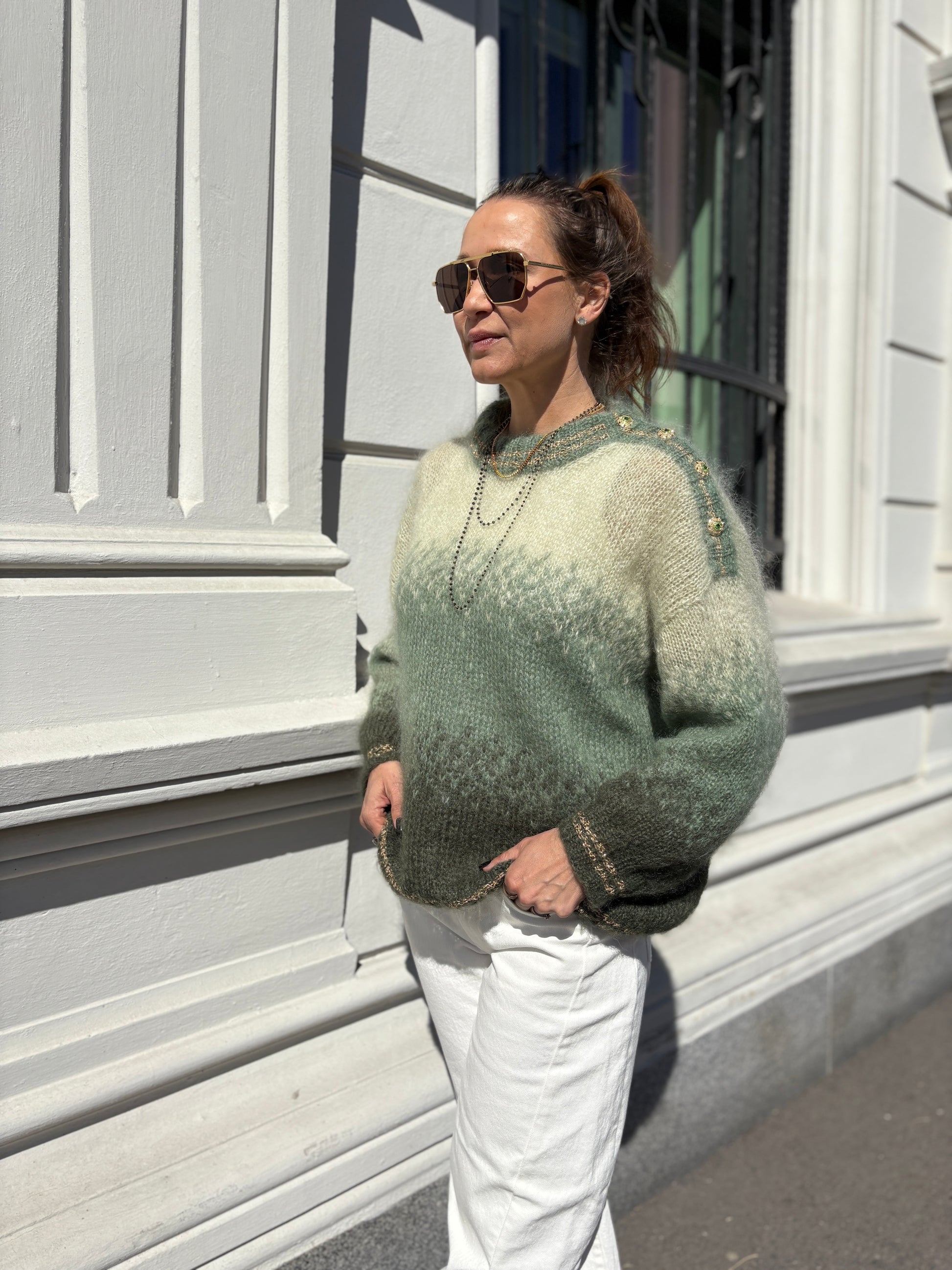 GARNPAKKE sorbet sunrise sweater mint mojito