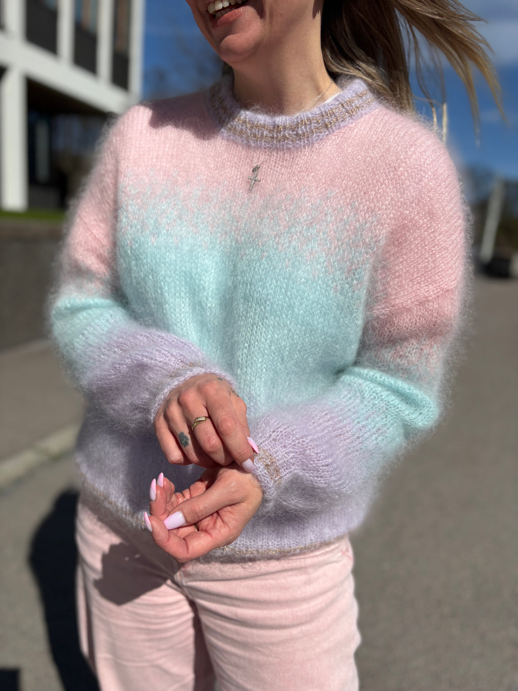 GARNPAKKE sorbet sunrise sweater cotton candy