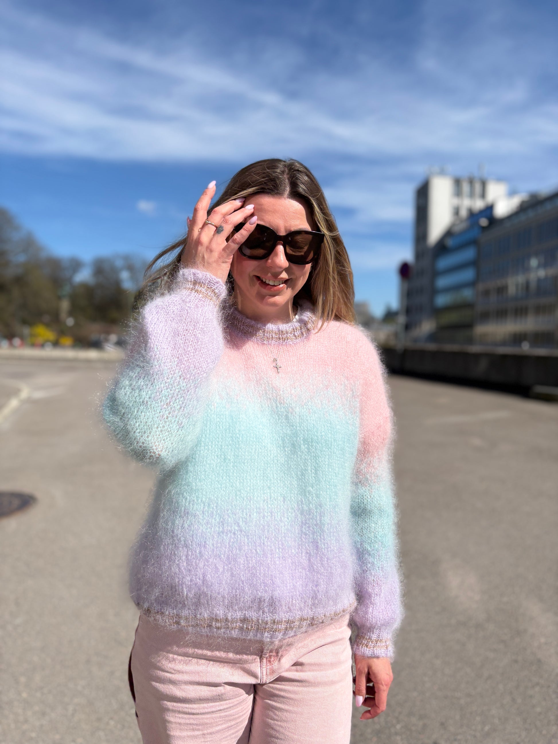 GARNPAKKE sorbet sunrise sweater cotton candy