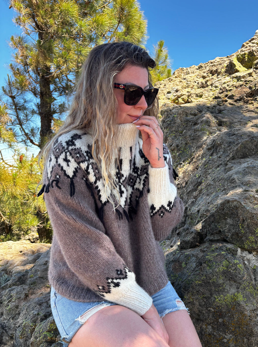 frosted sweater