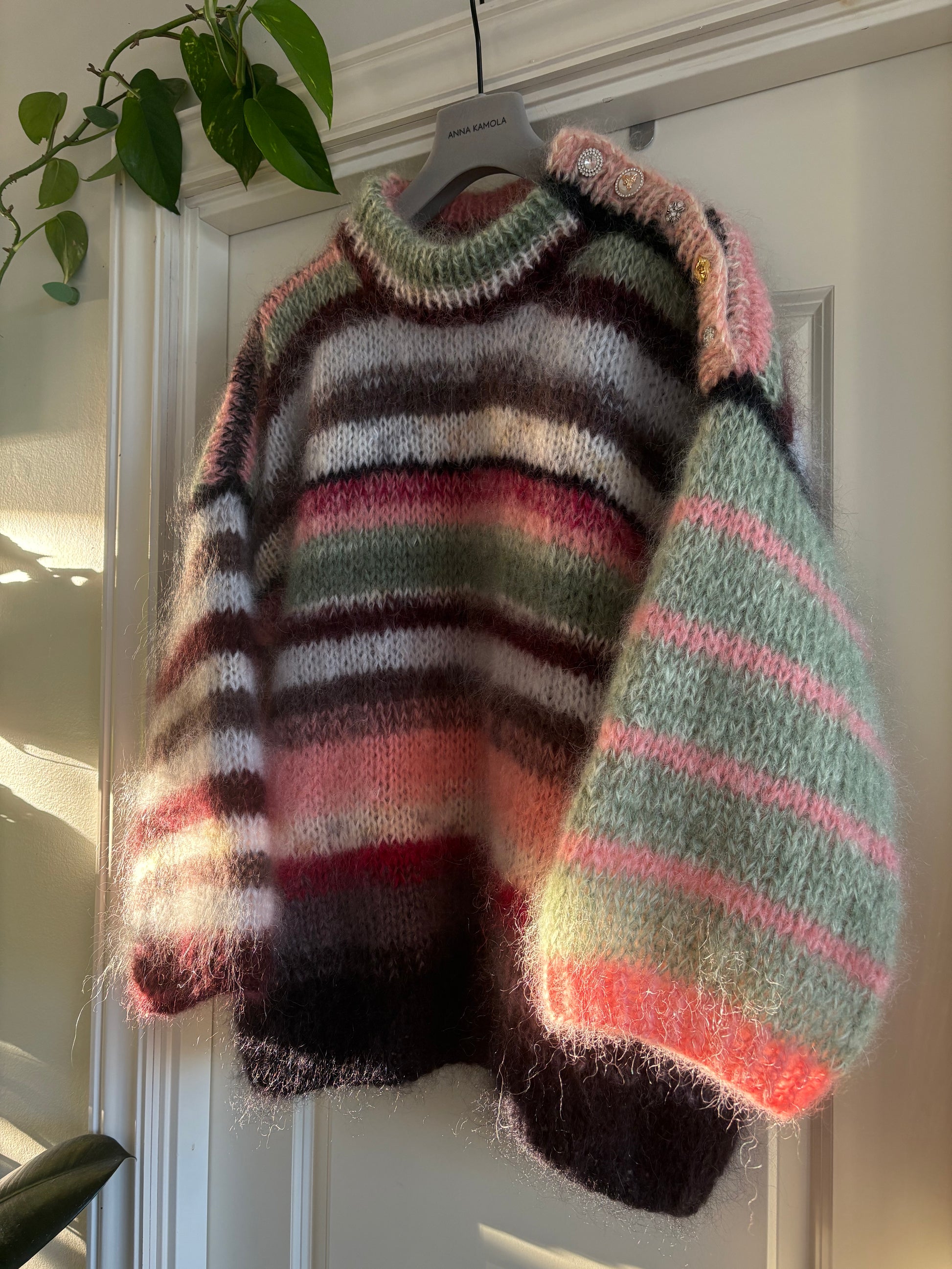 frozen blooms sweater
