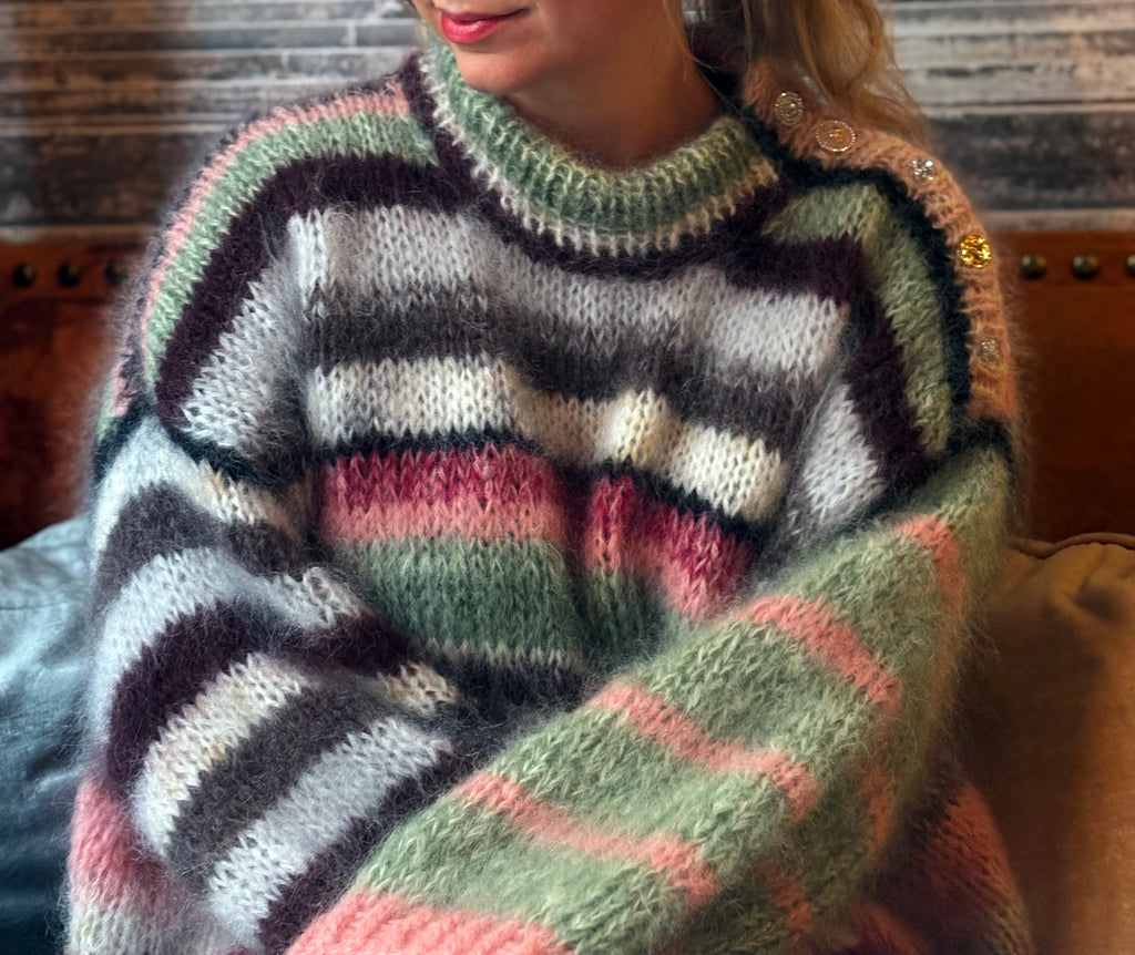 frozen blooms sweater