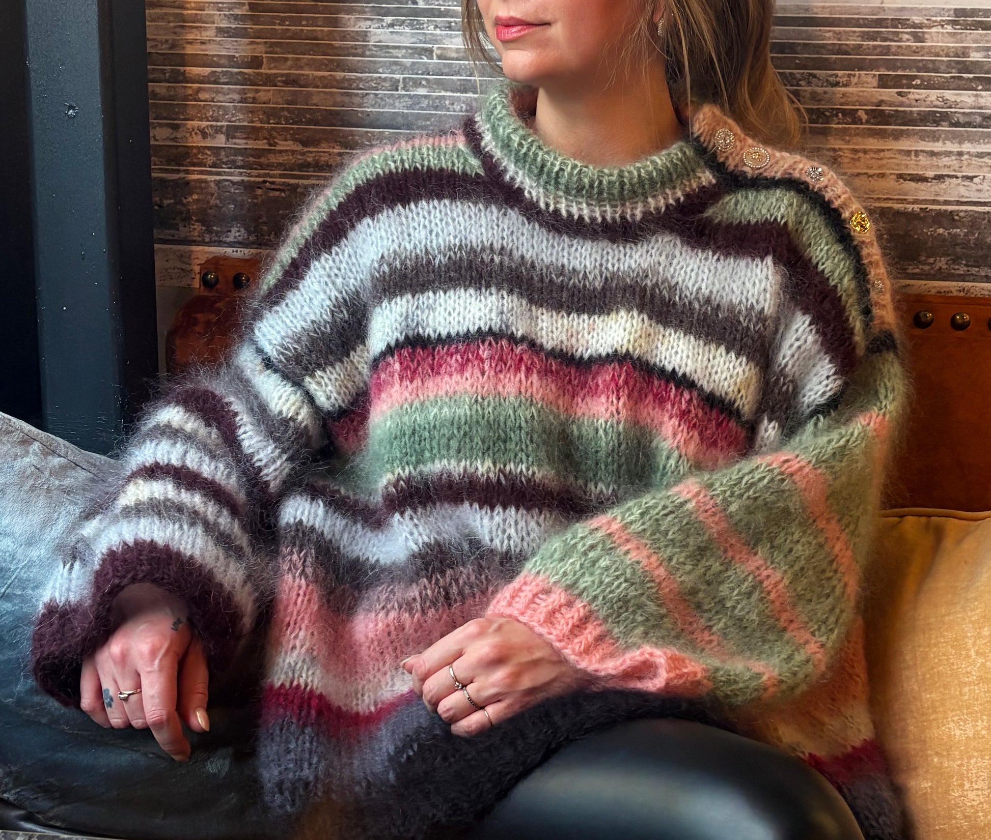 frozen blooms sweater